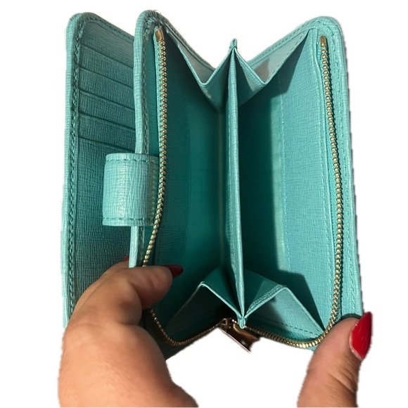 Furla Blue Turquoise Women's Wallet - Picture 8 of 12